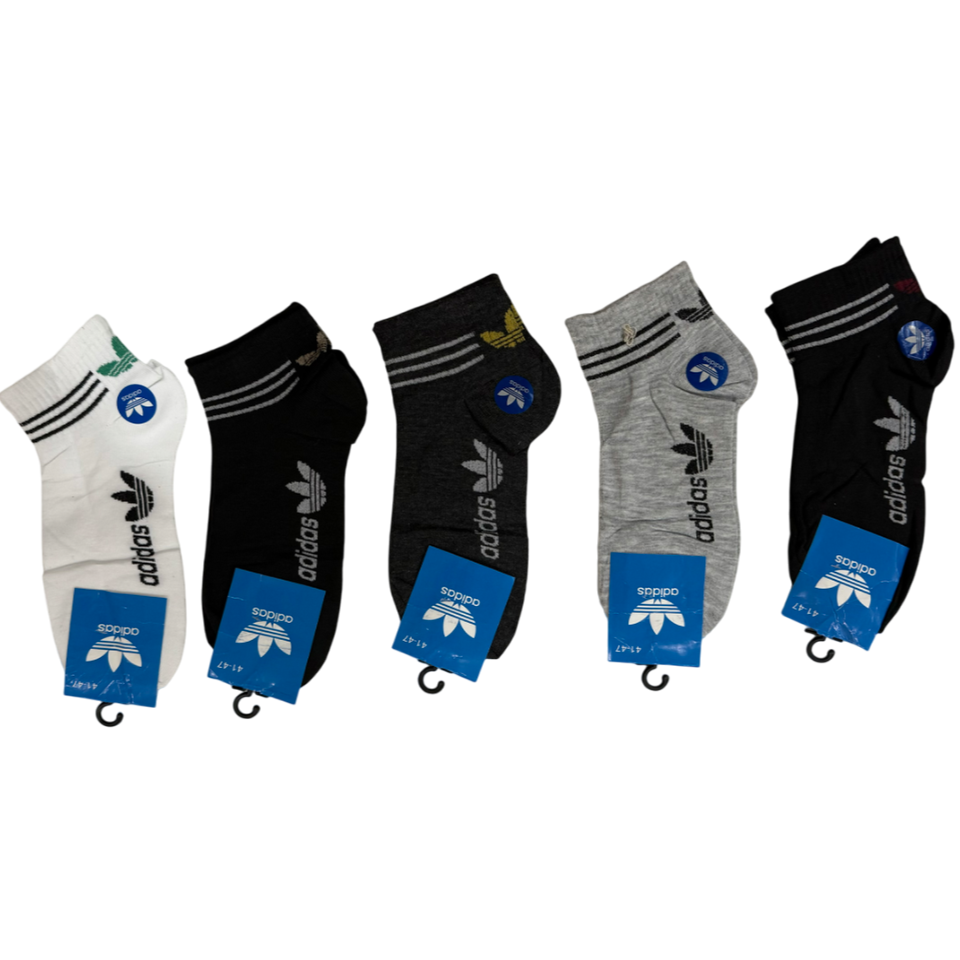 TMS Branded Addidas Ankle Socks (Pack Of 5)