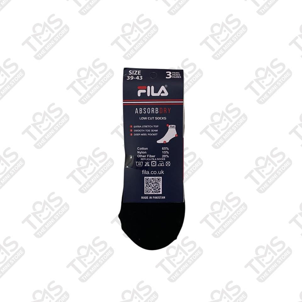TMS Branded F-i-l-a Inside Socks 8 (Pack Of 3)