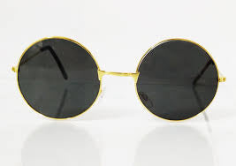 Round Black Sunglasses - Unisex