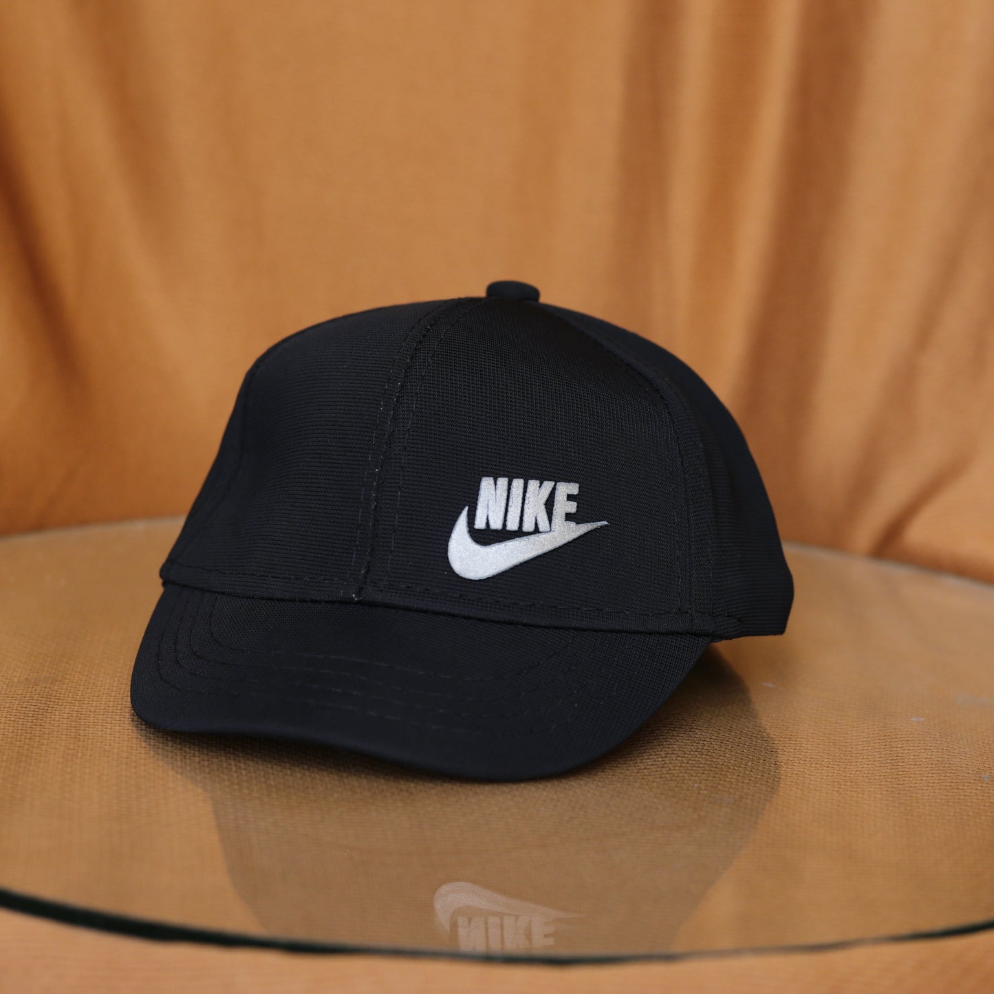 N-I-K-E SHORT HEAD CAP (BLACK)