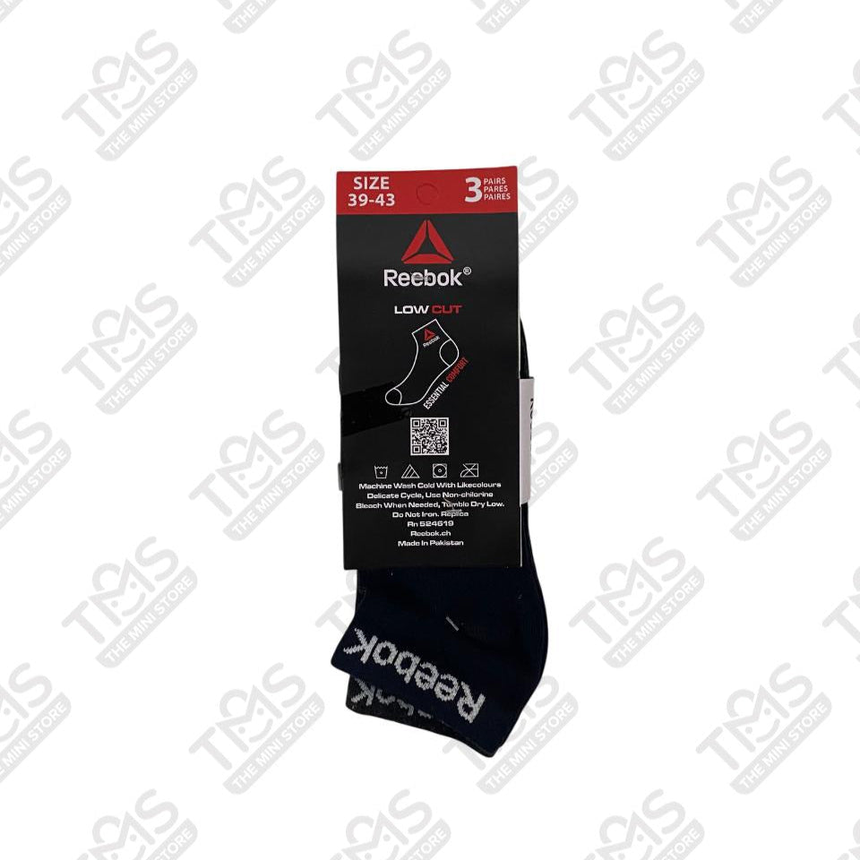TMS Branded R-E-E-B-O-K Ankle Socks 1 (Pack Of 3)