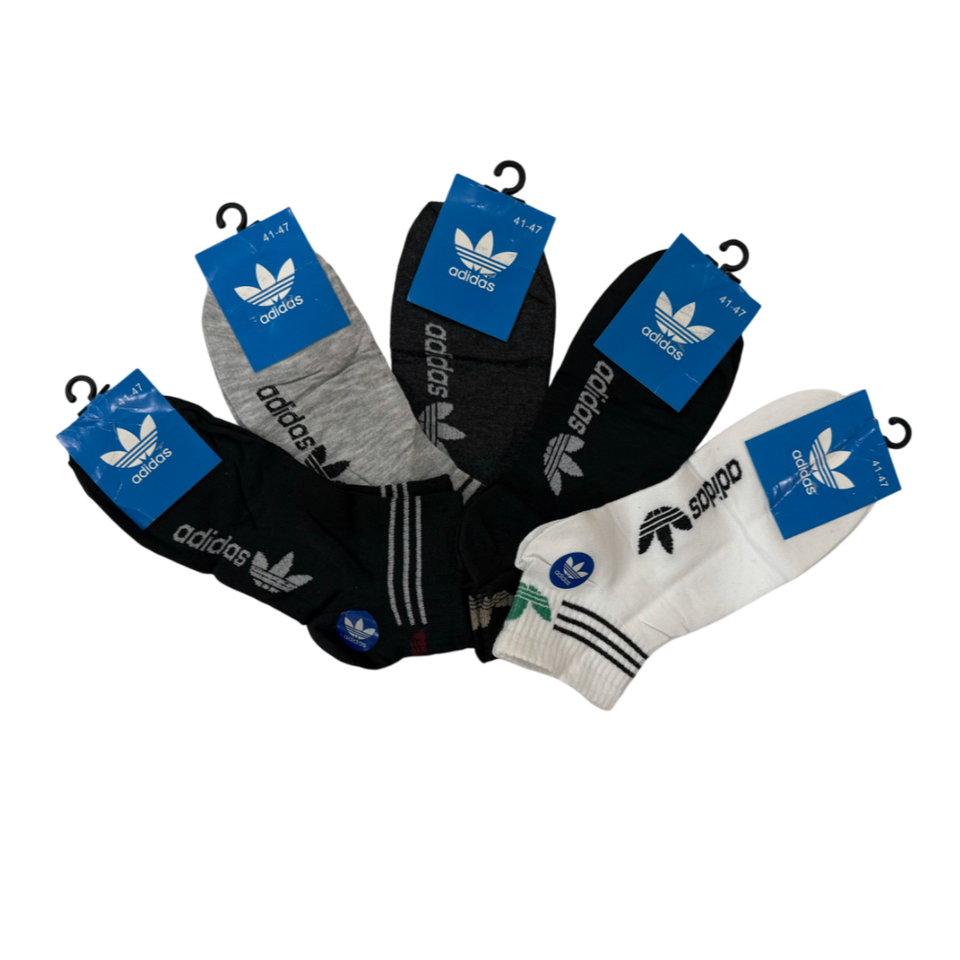 TMS Branded Addidas Ankle Socks (Pack Of 5)