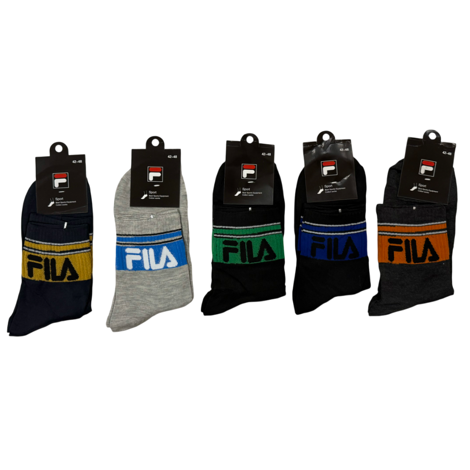 TMS Branded F-i-l-a High Ankle Socks (Pack Of 5)