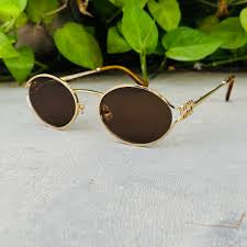 Round Brown Sunglasses - Unisex
