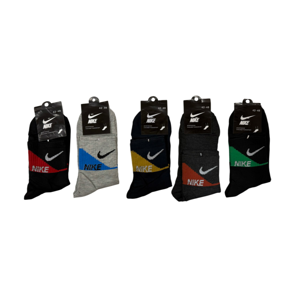 TMS Branded N-i-k-e High Ankle Socks (Pack Of 5)