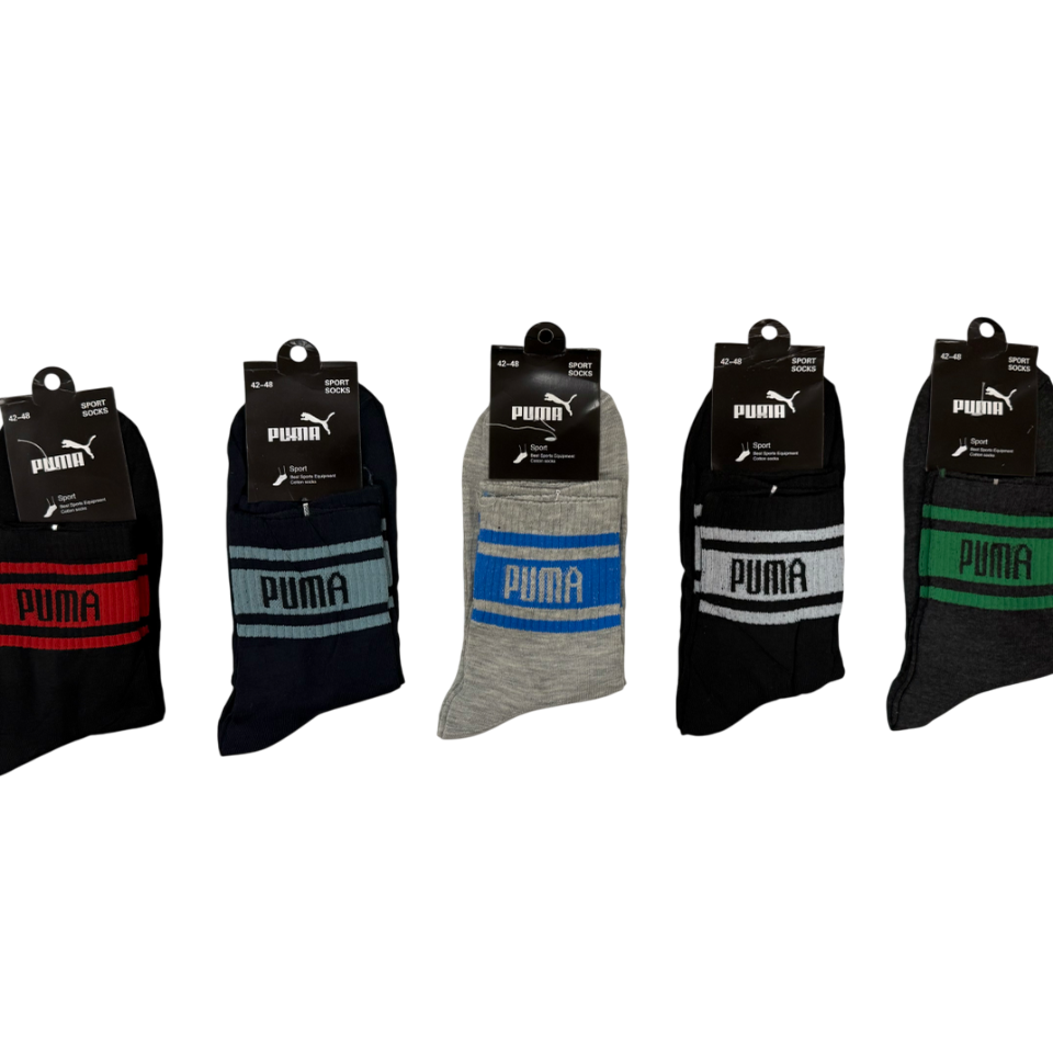 TMS Branded P-u-m-a High Ankle Socks (Pack Of 5)