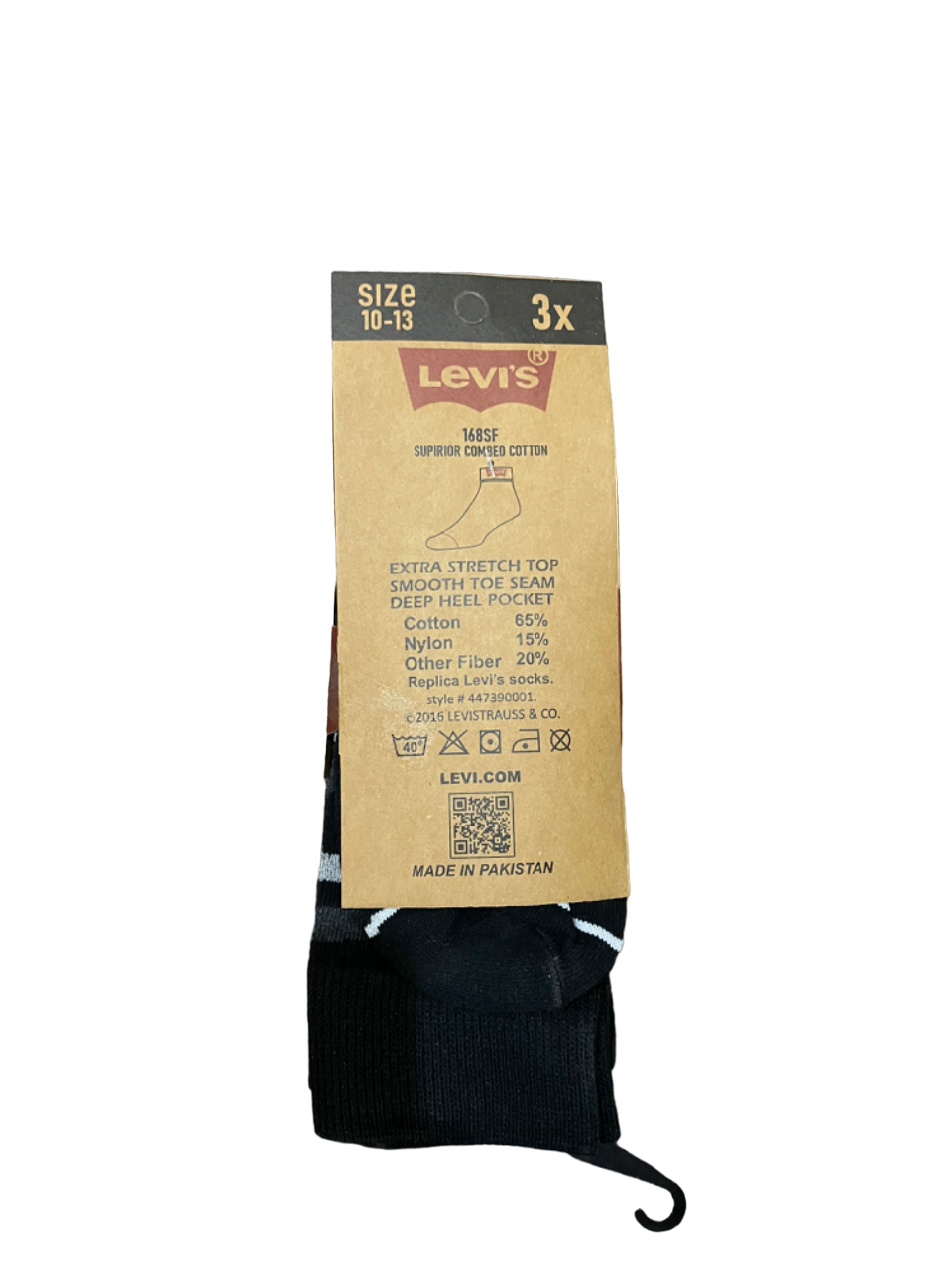 TMS BRANDED L-E-V-I-S FORMAL FULL SOCKS PACK OF 3