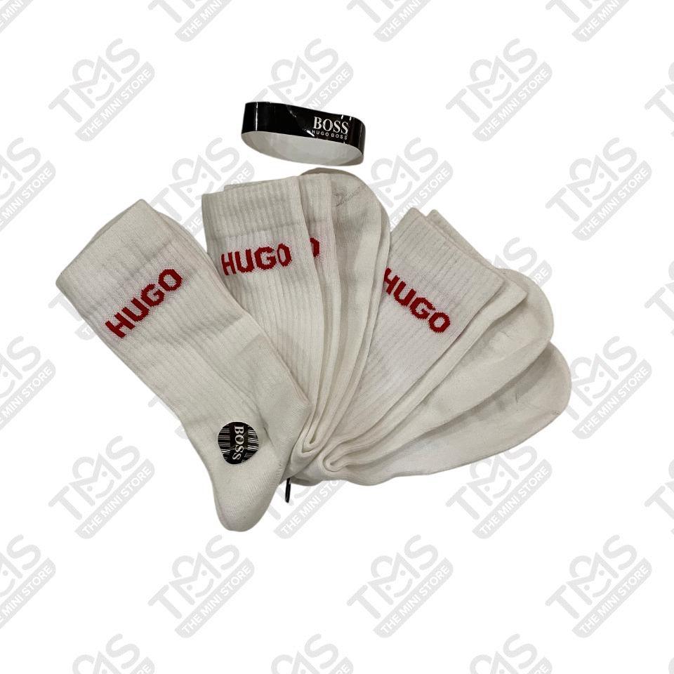 TMS Branded B-O-S-S Winter Full Socks (Pack of 3) White