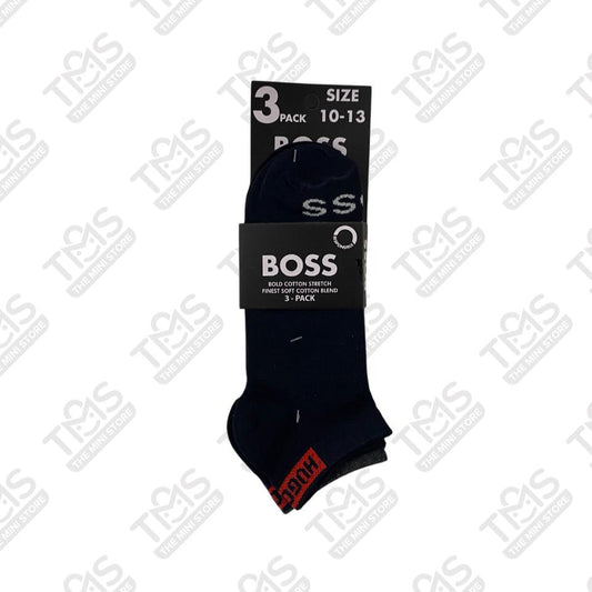 TMS Branded B-O-S-S Ankle Socks  (Pack Of 3)