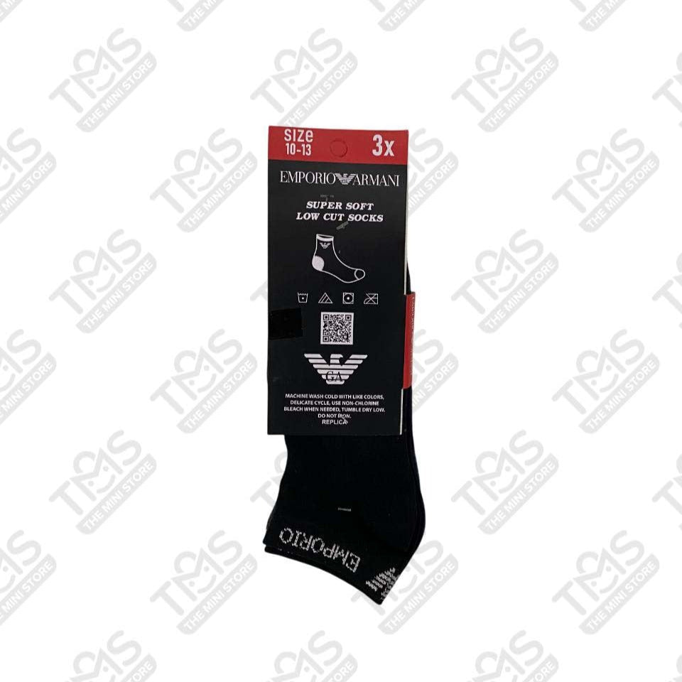 TMS Branded E-A Ankle Socks  (Pack Of 3)