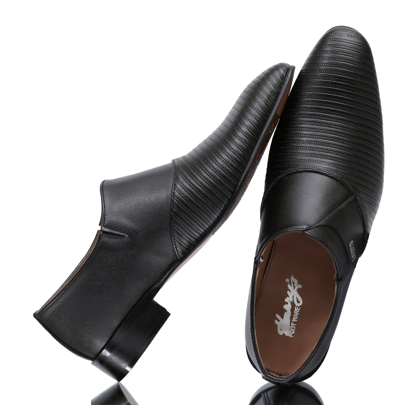 FORMAL SLIP-ONS BLACK