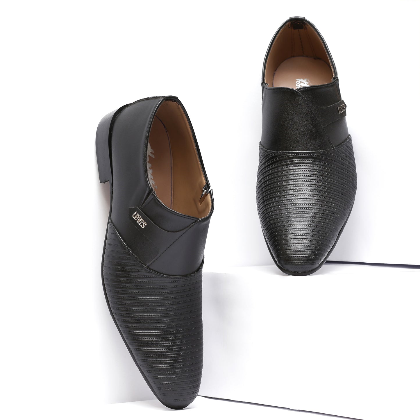 FORMAL SLIP-ONS BLACK