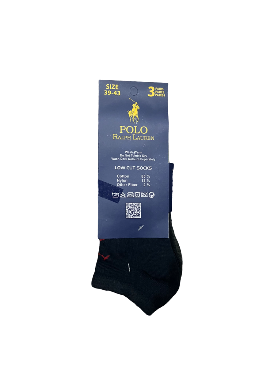 TMS BRANDED P-O-L-O Ankle SOCKS 4 PACK OF 3