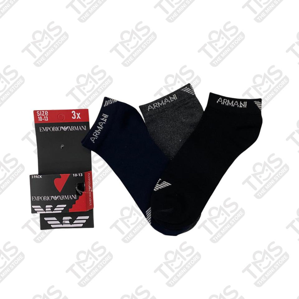 TMS Branded E-A Ankle Socks  (Pack Of 3)