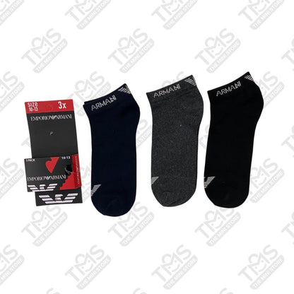 TMS Branded E-A Ankle Socks  (Pack Of 3)