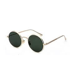 Round Black Sunglasses - Unisex