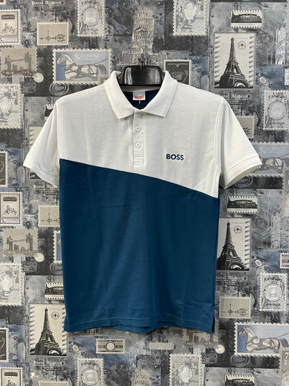 B-O-S-S IMPORTED COTTON POLO (W&B)