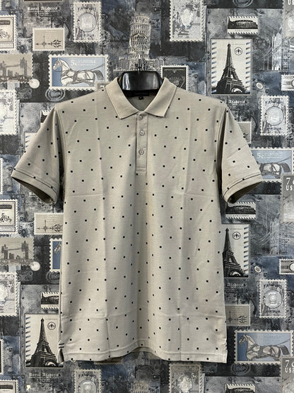 Dotted Imported Cotton Polo (G)