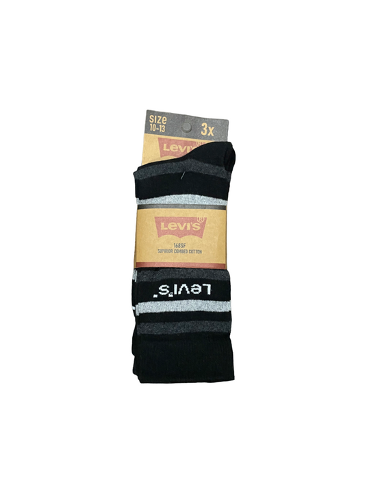 TMS BRANDED L-E-V-I-S FORMAL FULL SOCKS PACK OF 3