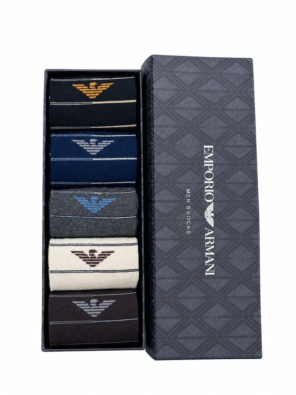 TMS Branded E-A Formal Full Socks (pack of 5)