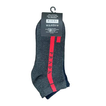 P-R-A-D-A AnkleSocks Leftover Original (Pack Of 3)