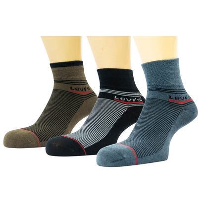 TMS L-E-V-I-S Ankle Socks Pack of 3