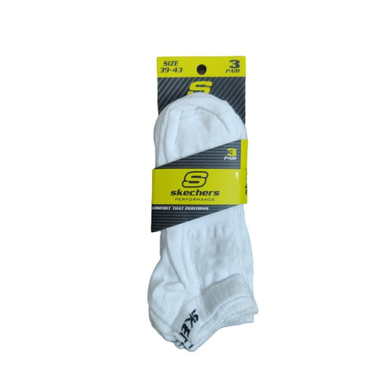 S-K-E-C-H-E-R-S Ankle Socks WHITE (Pack Of 3)