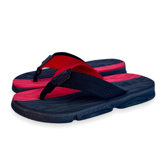 C-A-T High Sole Slippers (Red & Black)