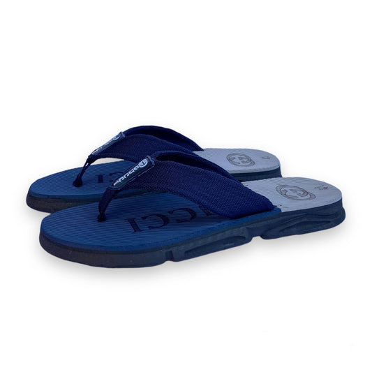 G-U-C-C-I High Sole Slippers ( Blue and Grey)