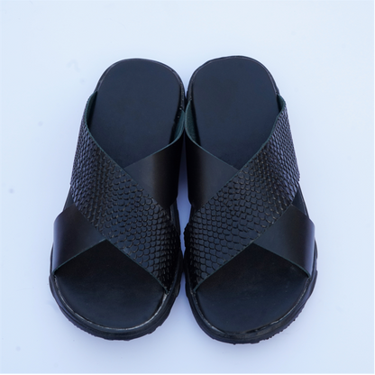 CROSS SLIDERS BLACK