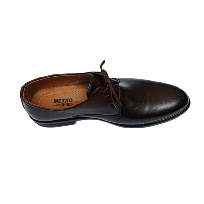 FORMAL WRINKLED DARK BROWN SHOES