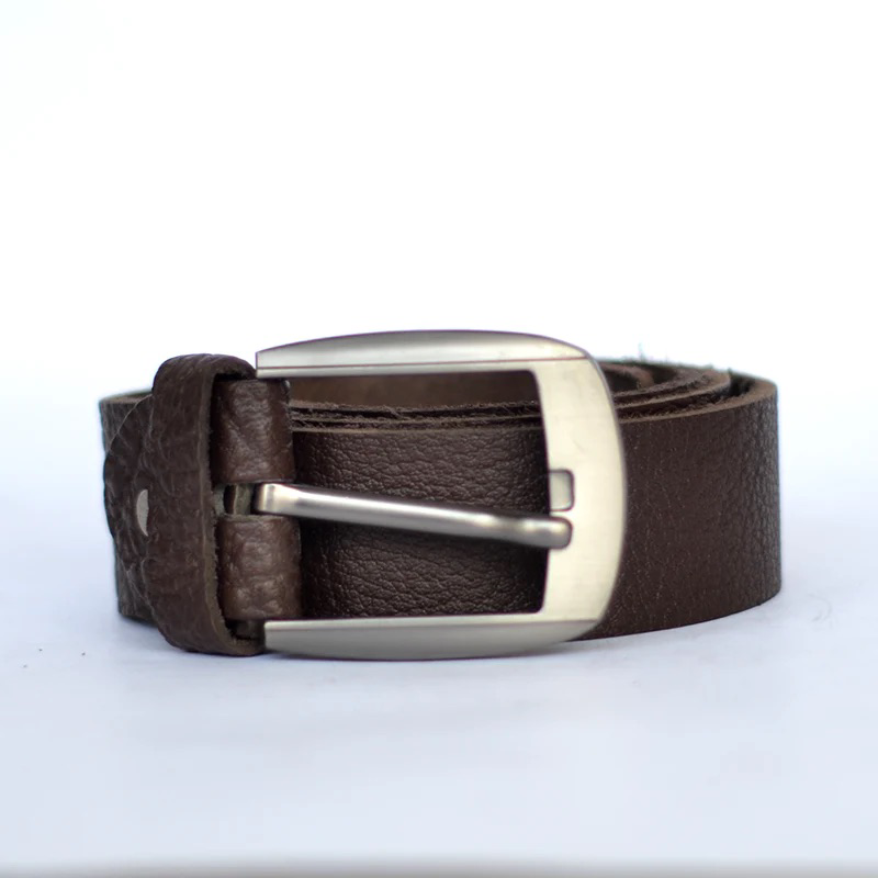 Dark Brown Leather Belt