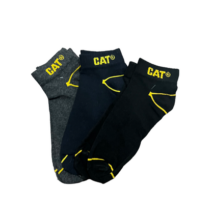 TMS Branded C-A-T  Ankle Socks (Pack Of 3)