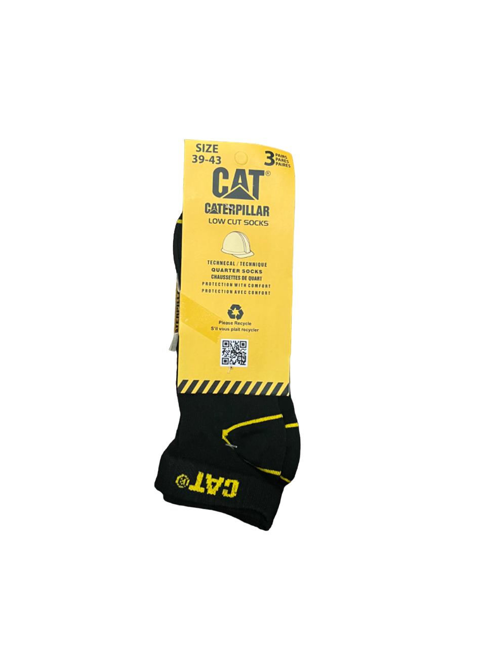 TMS Branded C-A-T  Ankle Socks (Pack Of 3)