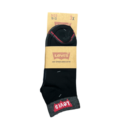 TMS Branded L-E-V-I-S Ankle Socks 15 (Pack Of 3)