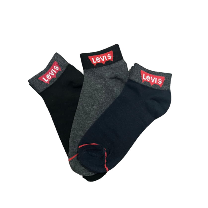 TMS Branded L E V I S Ankle Socks 15 Pack Of 3