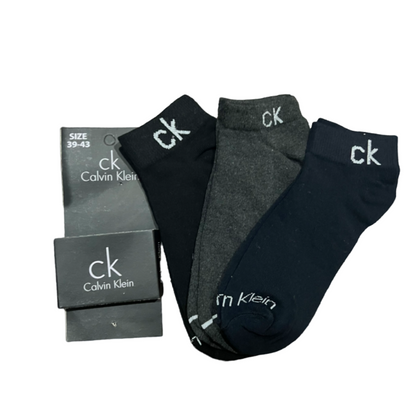 TMS Branded C-K Ankle Socks 25 (Pack Of 3)