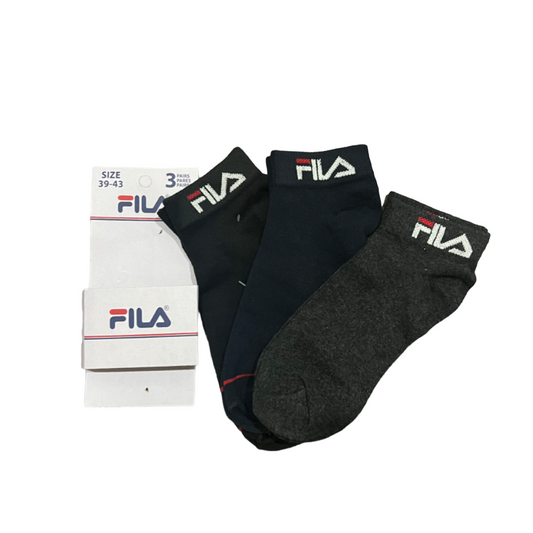 TMS Branded F-i-l-a Ankle Socks 2 (Pack Of 3)