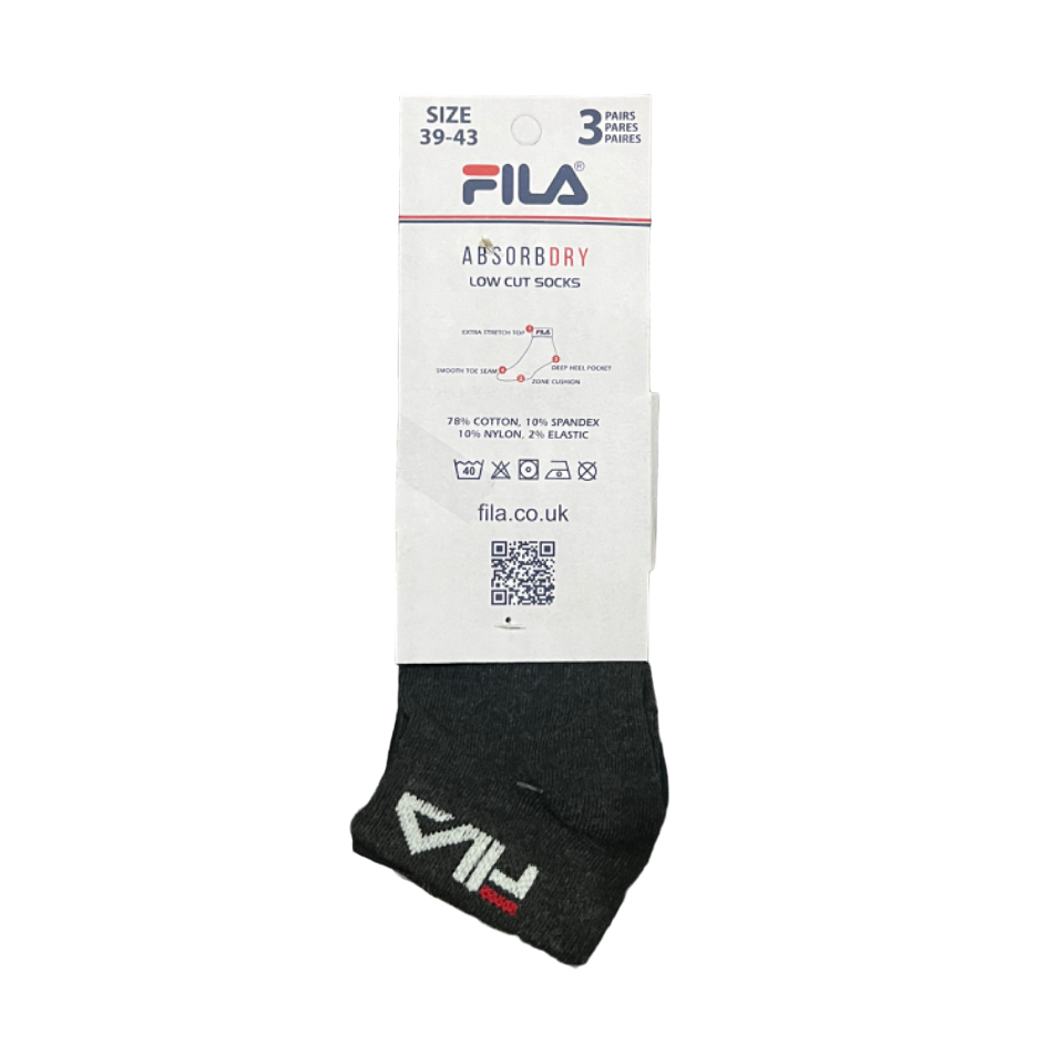 TMS Branded F-i-l-a Ankle Socks 2 (Pack Of 3) – The Ministore