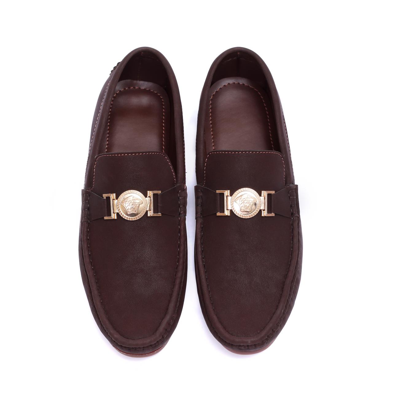 VELVET DARKBROWN LOAFERS