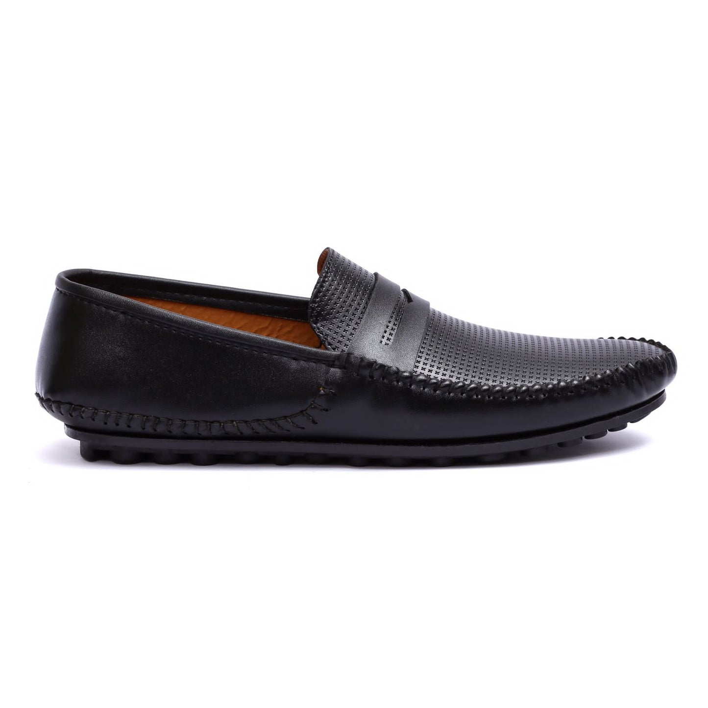 MILLED BLACK LOAFERS