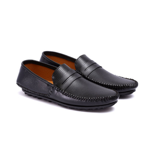 MILLED BLACK LOAFERS