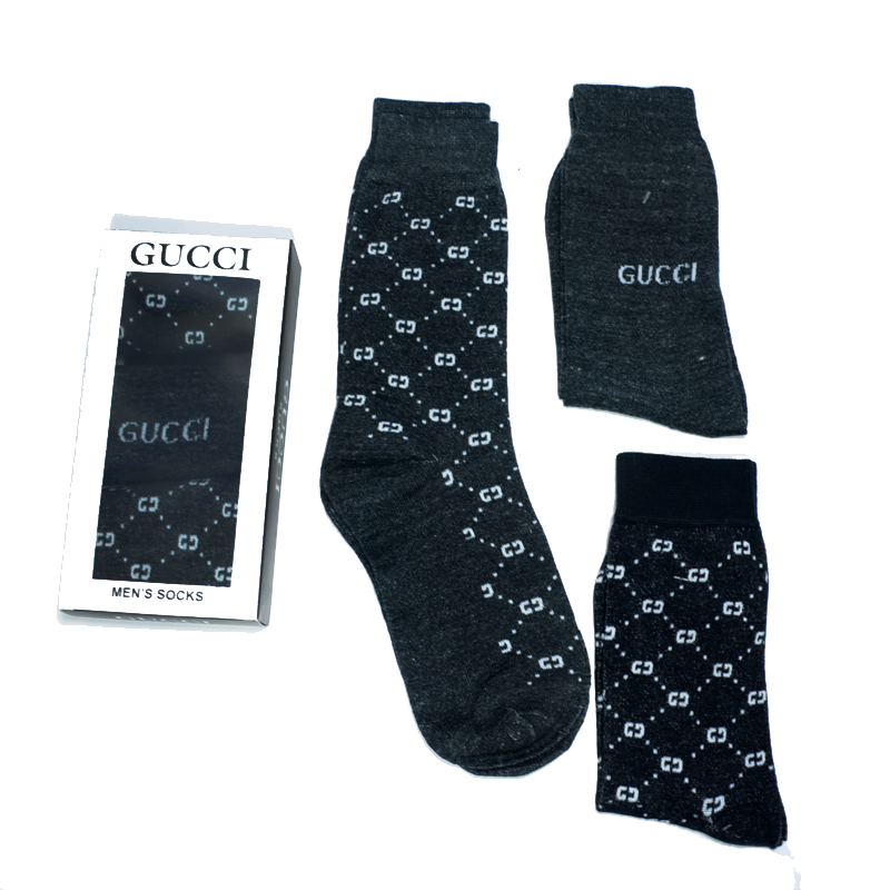 TMS Branded G-u-c-c-i Full Socks 3 (Pack Of 3)