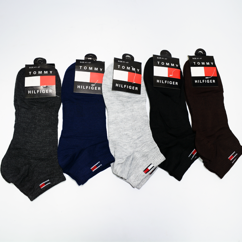 TMS Branded Ankle Socks (Pack Of 5) (7328250003682)